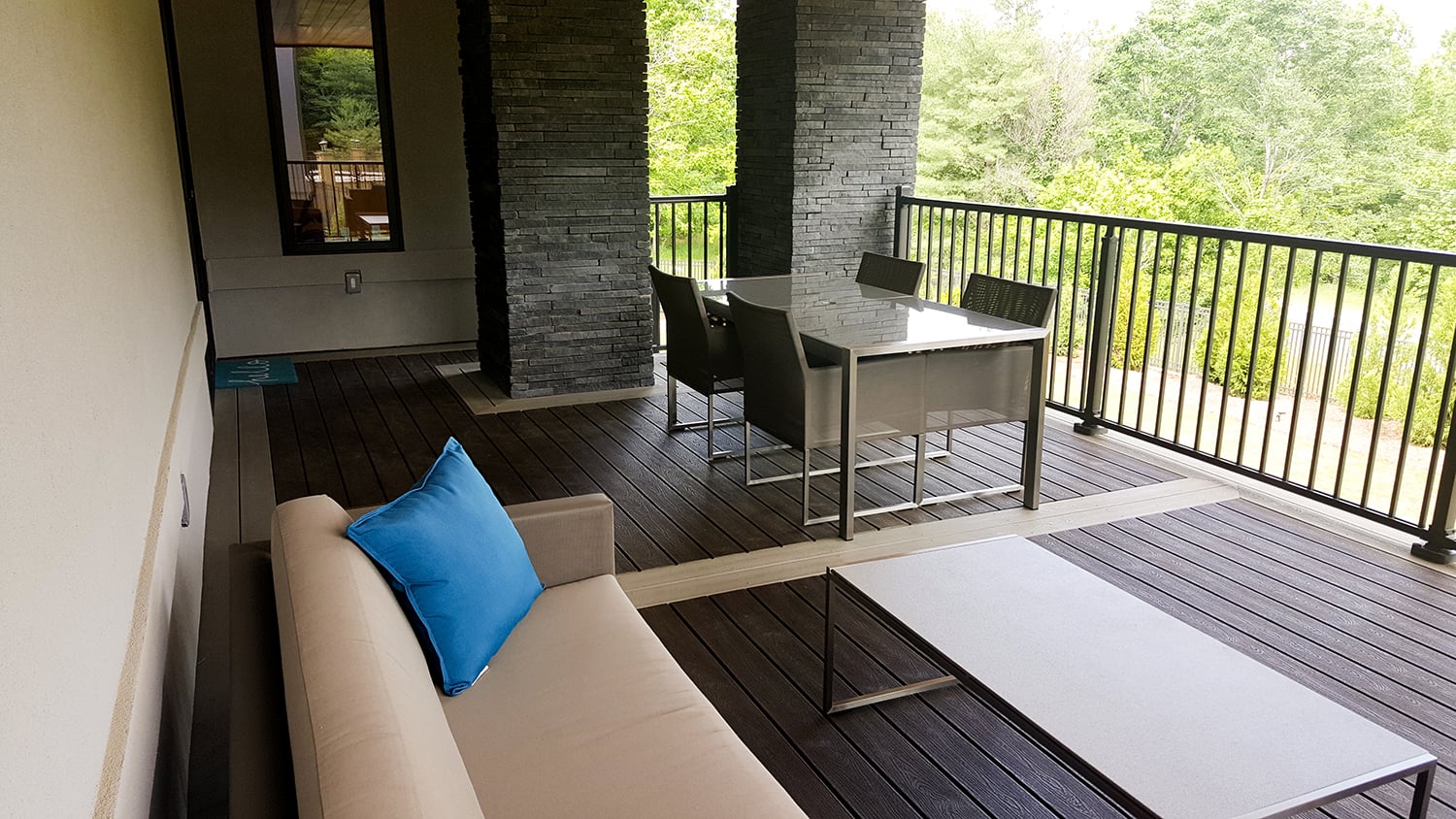 Trex composite deck built on the water in Lake Wylie, SC