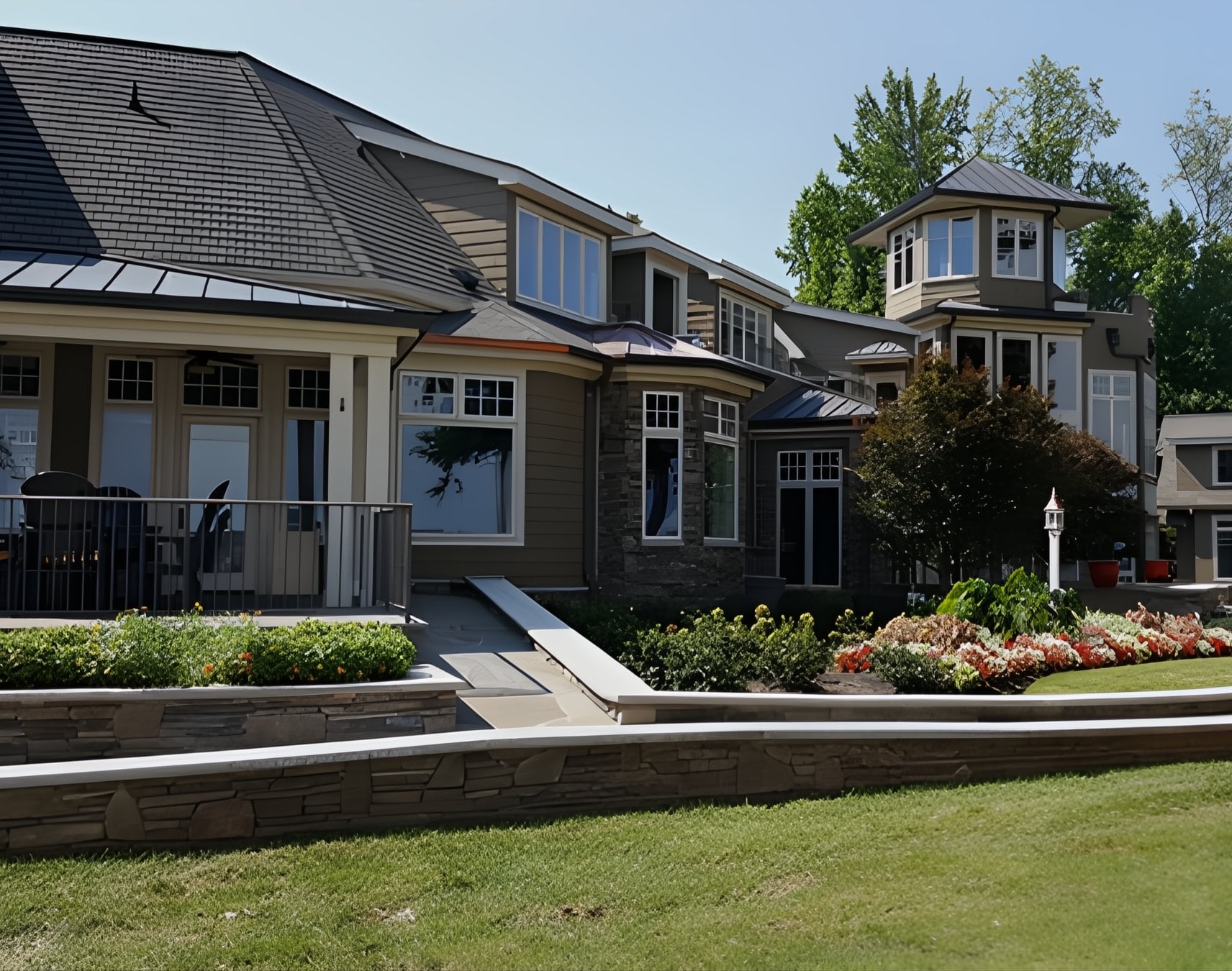 Home renovation and addition completed by Fineline Construction in the Charlotte area